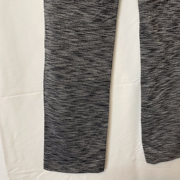 Space Dye Gray Athletic Yoga Pants with Black Trim - Picture 9 of 10